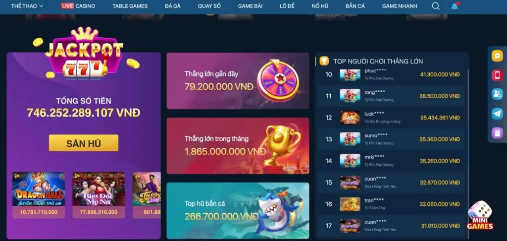 Trò chơi Sic Bo và Dragon Tiger tại Bi888